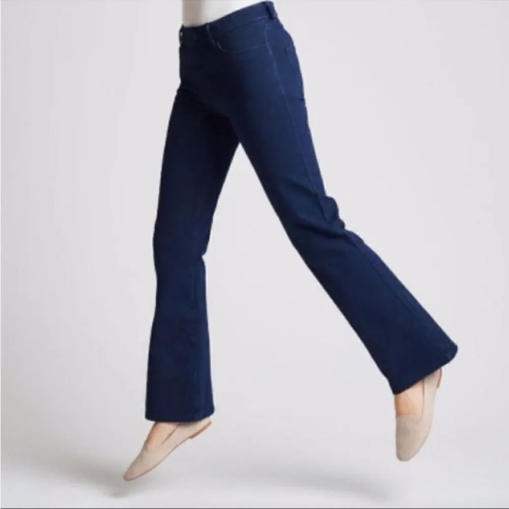 Betabrand Yoga Denim Bootleg with 2-Pockets at back